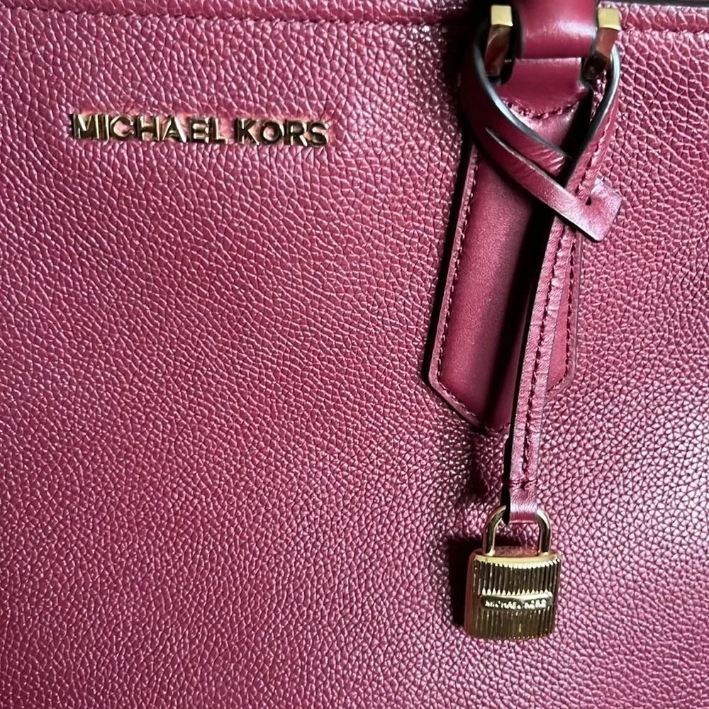Michael Kors Hayes large leather satchel crossbody